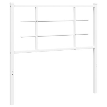 vidaXL Κεφαλάρι Λευκό Μεταλλικό 105x3x90cm 1 τεμ.