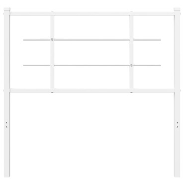vidaXL Κεφαλάρι Λευκό Μεταλλικό 105x3x90cm 1 τεμ.