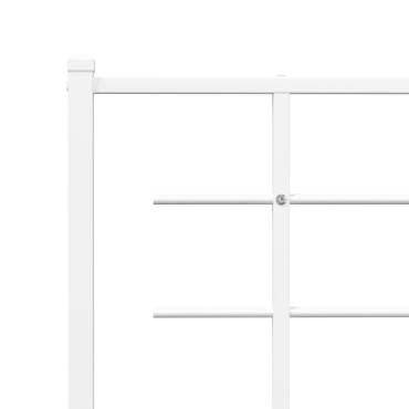 vidaXL Κεφαλάρι Λευκό Μεταλλικό 105x3x90cm 1 τεμ.