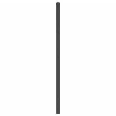 vidaXL Κεφαλάρι Μαύρο Μεταλλικό 125x3x90cm 1 τεμ.
