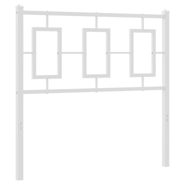 vidaXL Κεφαλάρι Λευκό Μεταλλικό 95x3x91cm 1 τεμ.