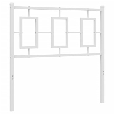 vidaXL Κεφαλάρι Λευκό Μεταλλικό 95x3x91cm 1 τεμ.