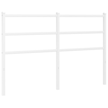 vidaXL Κεφαλάρι Λευκό Μεταλλικό 146x3x90cm 1 τεμ.