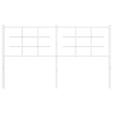 vidaXL Κεφαλάρι Λευκό Μεταλλικό 156x3x90cm 1 τεμ.
