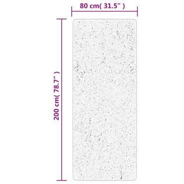 vidaXL Χαλί OVIEDO με Κοντό Πέλος Πράσινο 80x200cm