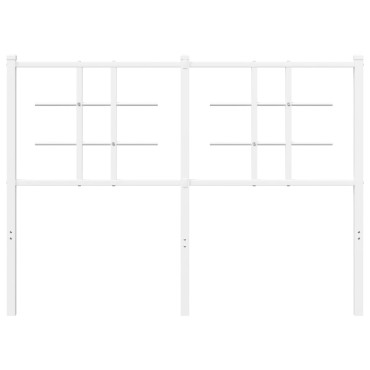 vidaXL Κεφαλάρι Λευκό Μεταλλικό 125x3x90cm 1 τεμ.