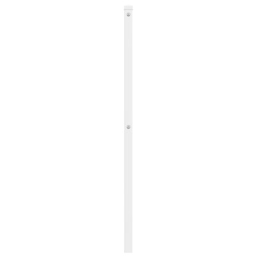 vidaXL Κεφαλάρι Λευκό Μεταλλικό 125x3x90cm 1 τεμ.