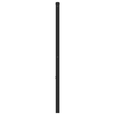 vidaXL Κεφαλάρι Μαύρο Μεταλλικό 125x3x91cm 1 τεμ.