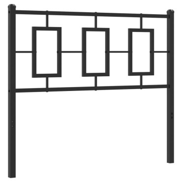 vidaXL Κεφαλάρι Μαύρο Μεταλλικό 105x3x91cm 1 τεμ.