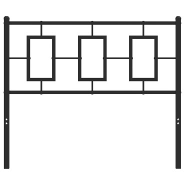 vidaXL Κεφαλάρι Μαύρο Μεταλλικό 105x3x91cm 1 τεμ.