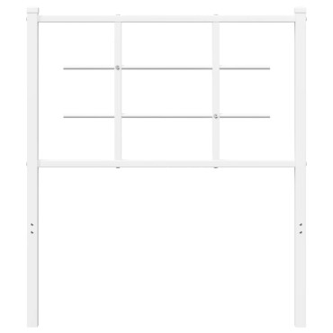 vidaXL Κεφαλάρι Λευκό Μεταλλικό 80x3x90cm 1 τεμ.