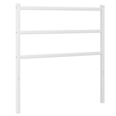 vidaXL Κεφαλάρι Λευκό Μεταλλικό 95x3x90cm 1 τεμ.
