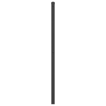 vidaXL Κεφαλάρι Μαύρο Μεταλλικό 142x3x90cm 1 τεμ.