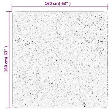 vidaXL Χαλί OVIEDO με Κοντό Πέλος Πράσινο 160x160cm