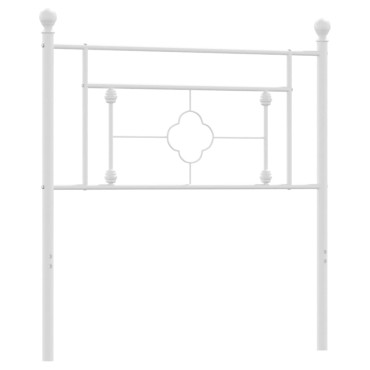 vidaXL Κεφαλάρι Λευκό Μεταλλικό 105x3x97cm 1 τεμ.
