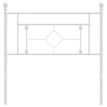 vidaXL Κεφαλάρι Λευκό Μεταλλικό 105x3x97cm 1 τεμ.