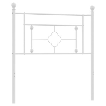 vidaXL Κεφαλάρι Λευκό Μεταλλικό 105x3x97cm 1 τεμ.