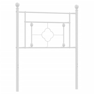 vidaXL Κεφαλάρι Λευκό Μεταλλικό 85x3x97cm 1 τεμ.