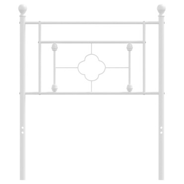 vidaXL Κεφαλάρι Λευκό Μεταλλικό 85x3x97cm 1 τεμ.