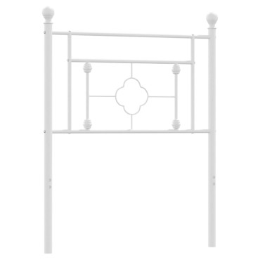 vidaXL Κεφαλάρι Λευκό Μεταλλικό 85x3x97cm 1 τεμ.