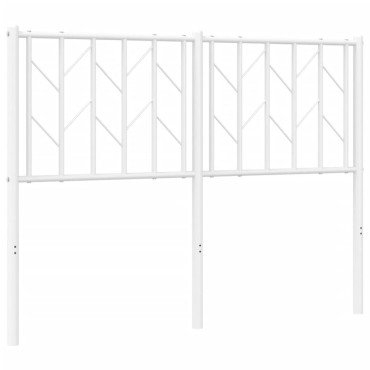 vidaXL Κεφαλάρι Λευκό Μεταλλικό 125x4x90cm 1 τεμ.