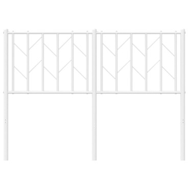 vidaXL Κεφαλάρι Λευκό Μεταλλικό 125x4x90cm 1 τεμ.