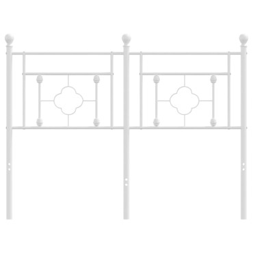 vidaXL Κεφαλάρι Λευκό Μεταλλικό 125x3x97cm 1 τεμ.