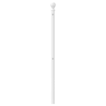 vidaXL Κεφαλάρι Λευκό Μεταλλικό 125x3x97cm 1 τεμ.