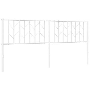 vidaXL Κεφαλάρι Λευκό Μεταλλικό 187x4x90cm 1 τεμ.