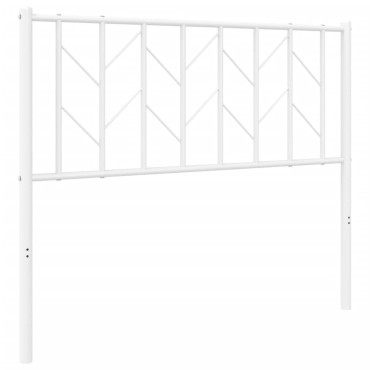 vidaXL Κεφαλάρι Λευκό Μεταλλικό 105x4x90cm 1 τεμ.