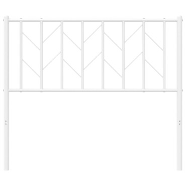 vidaXL Κεφαλάρι Λευκό Μεταλλικό 105x4x90cm 1 τεμ.