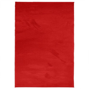 vidaXL Χαλί OVIEDO με Κοντό Πέλος Κόκκινο 140x200cm
