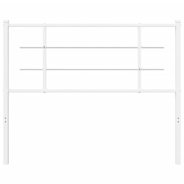 vidaXL Κεφαλάρι Λευκό Μεταλλικό 112x3x90cm 1 τεμ.