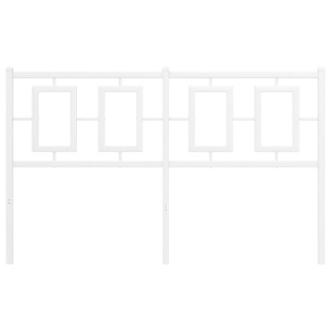 vidaXL Κεφαλάρι Λευκό Μεταλλικό 142x3x91cm 1 τεμ.