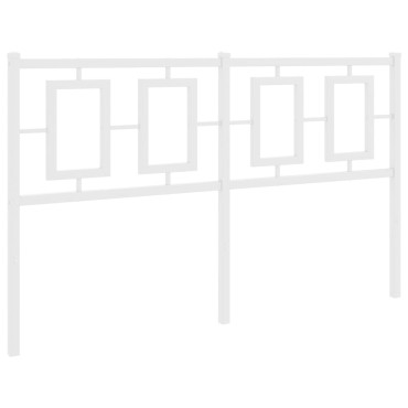 vidaXL Κεφαλάρι Λευκό Μεταλλικό 142x3x91cm 1 τεμ.