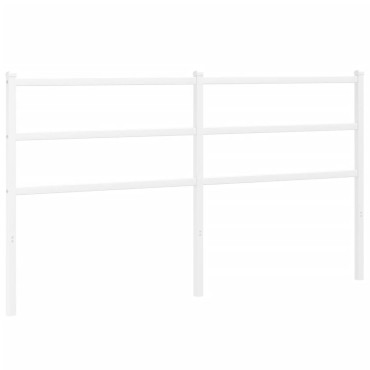 vidaXL Κεφαλάρι Λευκό Μεταλλικό 156x3x90cm 1 τεμ.