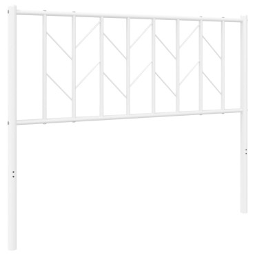 vidaXL Κεφαλάρι Λευκό Μεταλλικό 112x4x90cm 1 τεμ.