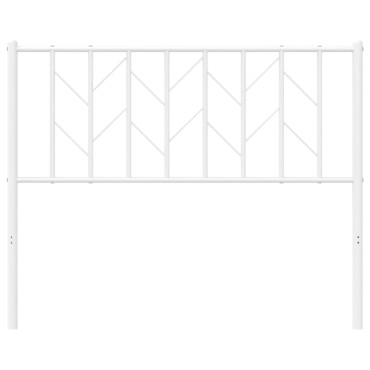 vidaXL Κεφαλάρι Λευκό Μεταλλικό 112x4x90cm 1 τεμ.