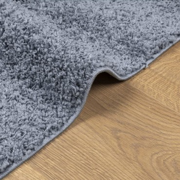 vidaXL Χαλί Shaggy PAMPLONA με Ψηλό Πέλος Μοντέρνο Μπλε 200x200cm
