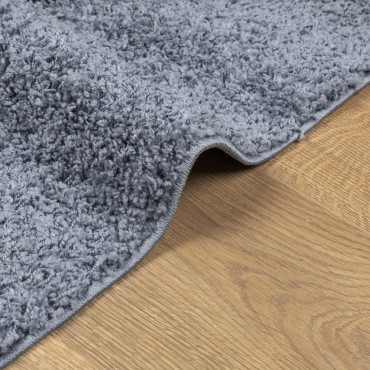 vidaXL Χαλί Shaggy PAMPLONA με Ψηλό Πέλος Μοντέρνο Μπλε 160x160cm