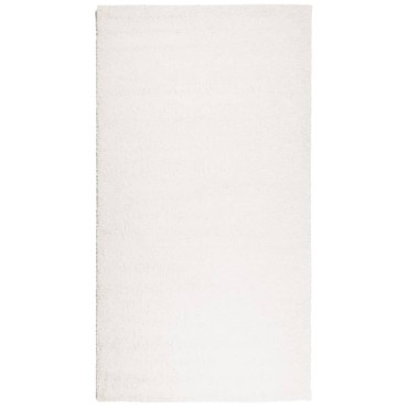vidaXL Χαλί Shaggy PAMPLONA με Ψηλό Πέλος Μοντέρνο Κρεμ 60x110cm