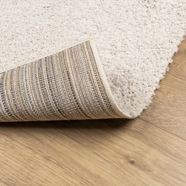 vidaXL Χαλί Shaggy PAMPLONA με Ψηλό Πέλος Μοντέρνο Κρεμ 60x110cm