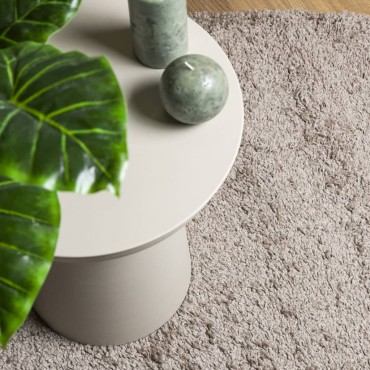 vidaXL Χαλί Shaggy PAMPLONA με Ψηλό Πέλος Μοντέρνο Μπεζ 160x160cm