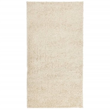 vidaXL Χαλί Shaggy με Ψηλό Πέλος Μοντέρνο Χρυσό 80x 150cm