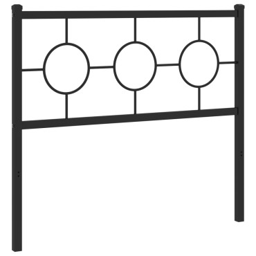 vidaXL Κεφαλάρι Μαύρο Μεταλλικό 105x3x91cm 1 τεμ.