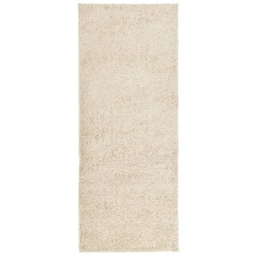 vidaXL Χαλί Shaggy PAMPLONA με Ψηλό Πέλος Μοντέρνο Χρυσό 80x200cm