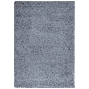 vidaXL Χαλί Shaggy PAMPLONA με Ψηλό Πέλος Μοντέρνο Μπλε 140x200cm