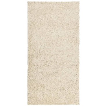 vidaXL Χαλί Shaggy PAMPLONA με Ψηλό Πέλος Μοντέρνο Χρυσό 100x200cm