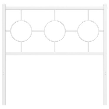 vidaXL Κεφαλάρι Λευκό Μεταλλικό 95x3x91cm 1 τεμ.