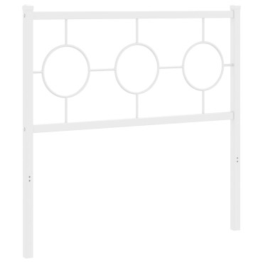 vidaXL Κεφαλάρι Λευκό Μεταλλικό 95x3x91cm 1 τεμ.